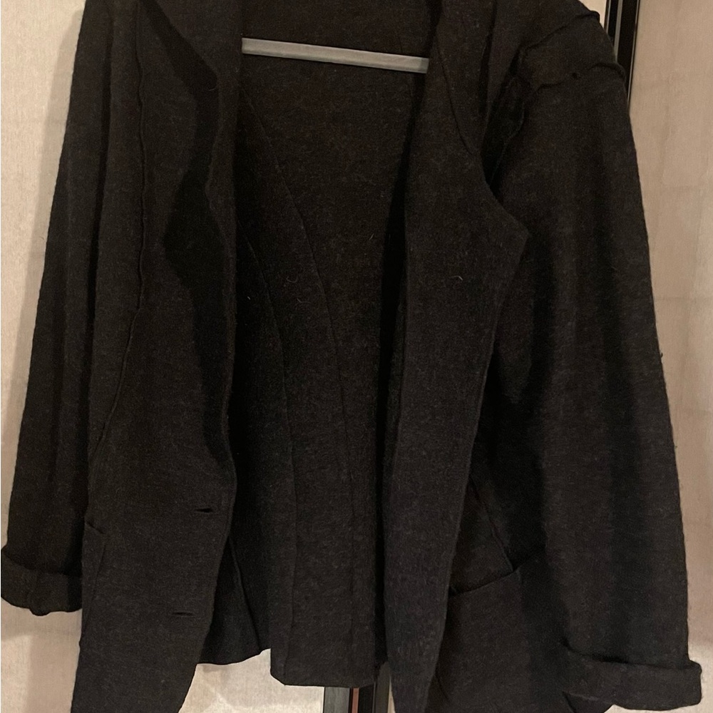 Chic Black Wool Blazer from JJill.